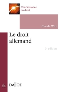 Claude Witz - Le droit allemand.