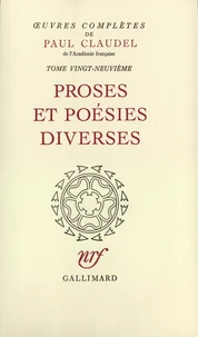 Oeuvres Completes. Tome 29