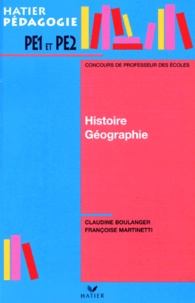 Claudine Boulanger - Histoire Geographie. Concours De Professeur Des Ecoles.