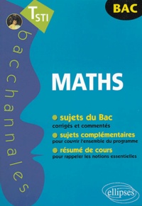 Claudine Cherruau et Guilhemine Gottis - Mathématiques Tle STI.