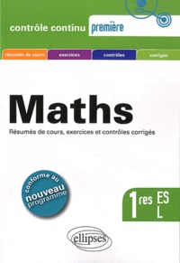 Claudine Cherruau et Guilhemine Gottis - Maths 1res ES, L - Programme 2012.