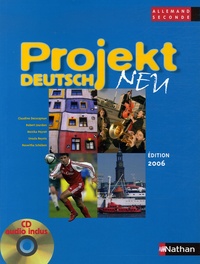 Claudine Decocqman et Robert Jourdan - Allemand 2e Projekt deutsch neu - Programme 2003. 1 CD audio