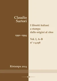 I libretti italiani a stampa dalle origini al 1800. Catalogo analitico con 16 indici