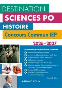 Destination Sciences Po Histoire - Concours commun IEP - 2026-2027