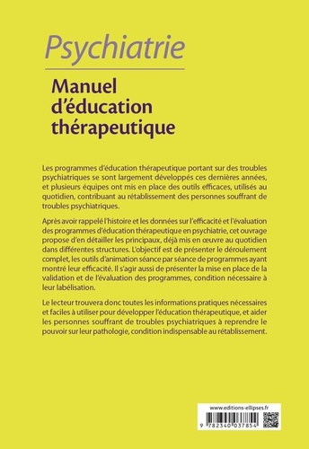 Psychiatrie. Manuel d'éducation thérapeutique