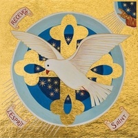 Clémences Les - La Colombe de l'Esprit Saint - Icône dorée à la feuille 13x13 cm -  652.64.