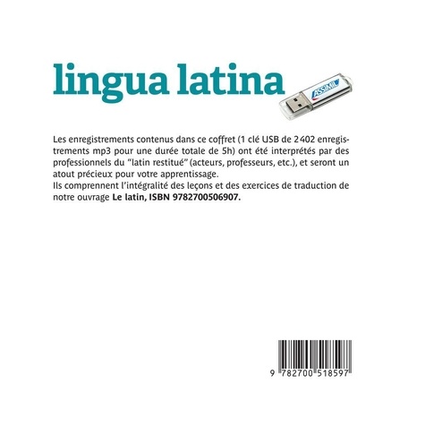 Lingua latina (usb mp3 latin) 1e édition