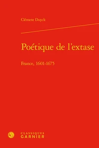 Poétique de l'extase