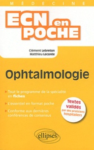 Clément Lebreton et Matthieu Leconte - Ophtalmologie.