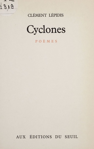 Cyclones. Poèmes