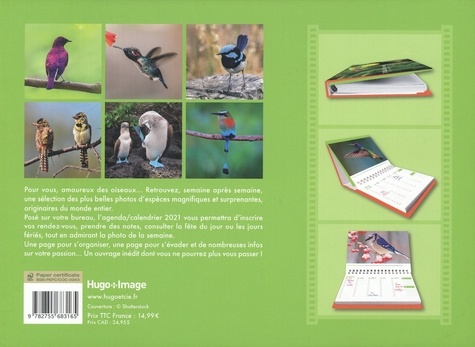 L'agenda-calendrier oiseaux du monde  Edition 2021