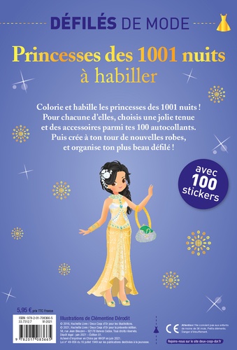 Princesses des 1001 nuits à habiller. Avec 100 stickers