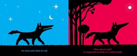 Un loup sort dans la nuit