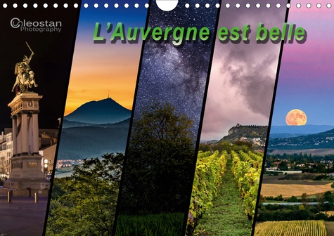 CALVENDO Nature  L'Auvergne est belle (Calendrier mural 2020 DIN A4 horizontal). Voyagez en Auvergne à travers les saisons (Calendrier mensuel, 14 Pages )
