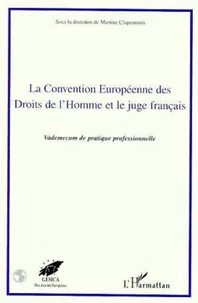 LA CONVENTION EUROPEENNE DES DROITS DE L'HOMME ET LE JUGE FRANCAIS. Vademecum de pratique professionnelle