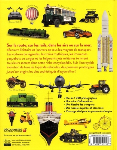 Voitures, trains, avions & bateaux. Une encyclopédie visuelle des moyens de transport