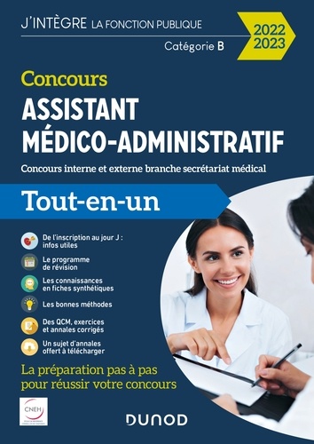 Clothilde Poppe et Martine Daigneau - Concours Assistant médico-administratif 2022-2023 - Tout-en-un - Concours interne et externe branche Secrétariat médical Catégorie B.