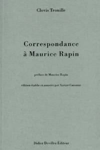 Correspondance A Maurice Rapin