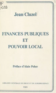 Finances publiques et pouvoir local