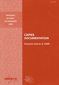  CNDP et Jean-Michel Croissandeau - Capes documentation - Concours interne et CAER.
