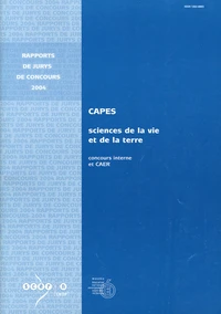 CAPES Sciences de la vie et de la terre