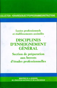 Disciplines d'enseignement général
