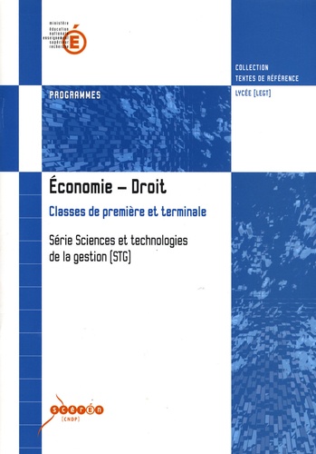  CNDP - Economie - Droit 1e et Tle STG.
