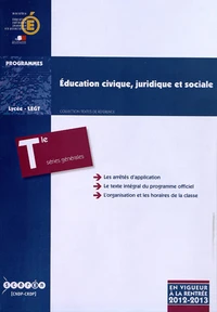 Education civique, juridique et sociale Tle séries générales (ES, L, S)