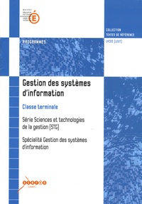  CNDP - Gestion des systèmes d'information Tle STG.