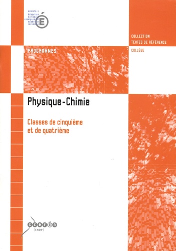  CNDP - Physique - Chimie 5e et 4e.