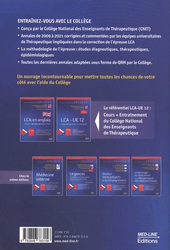 Lecture critique d'un article médical. 13 années d'annales en QRM de 2009 à 2021 8e édition actualisée