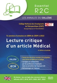  CNET et Hervé Devilliers - Lecture critique d'un article médical - Les annales en QRM de 2009 à 2022.