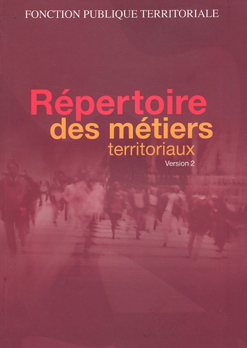 Répertoire des métiers territoriaux de CNFPT Livre Decitre