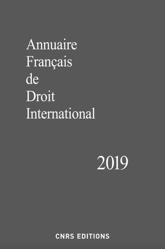  CNRS - Annuaire français de droit international - Tome 65.