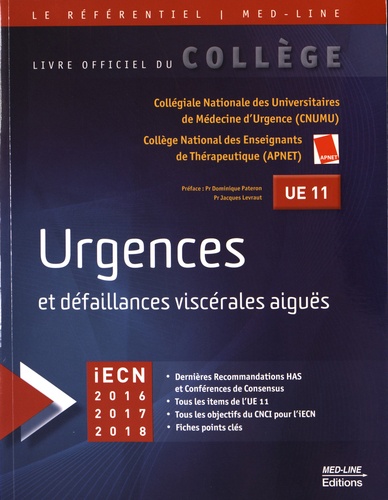 Urgences et défaillances viscérales aiguës UE 11