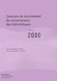 Concours de recrutement de conservateurs des bibliothèques.