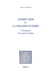 André Gide et la Grande Guerre