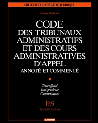 Code des tribunaux administratifs et des cours administratives d'appel