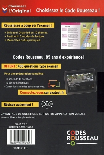 Le code de la route Rousseau  Edition 2022