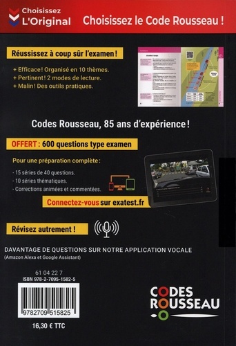 Le code de la route Rousseau  Edition 2023