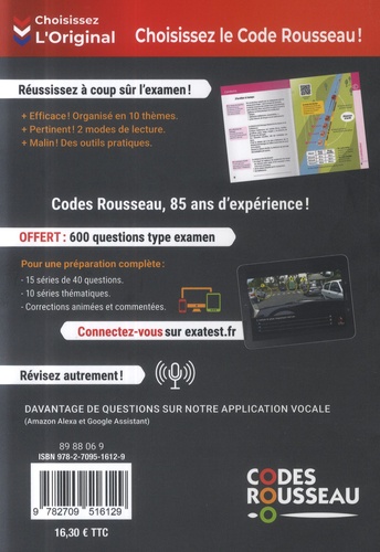 Le code de la route Rousseau Edition 2024 - Codes Rousseau
