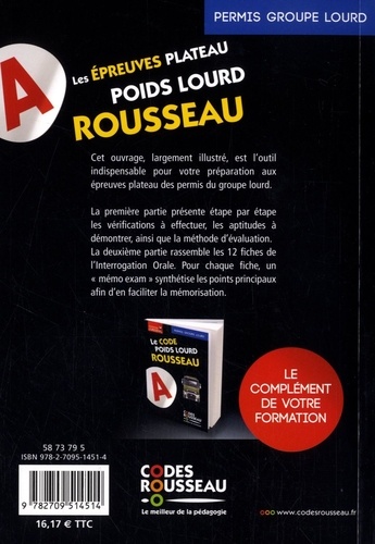 Les épreuves plateau poids lourd Rousseau  Edition 2018
