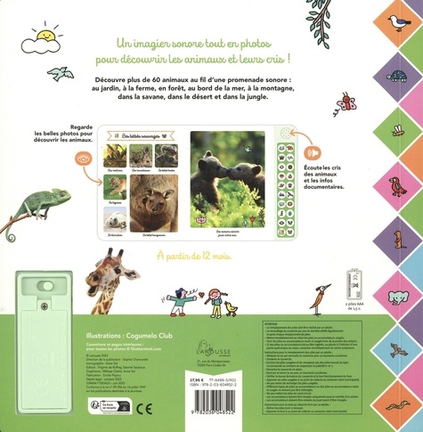 Le grand imagier sonore des animaux de Cogumelo Club - Album - Livre ...
