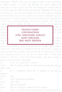 Conversations avec Anne-Marie Albiach dans l'escalier