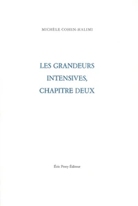 Les grandeurs intensives