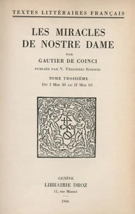 Les Miracles de Nostre Dame