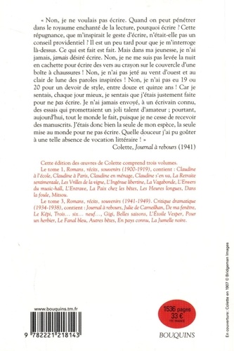 Colette. Volume 2, Romans, récits, souvenirs (1920-1940)