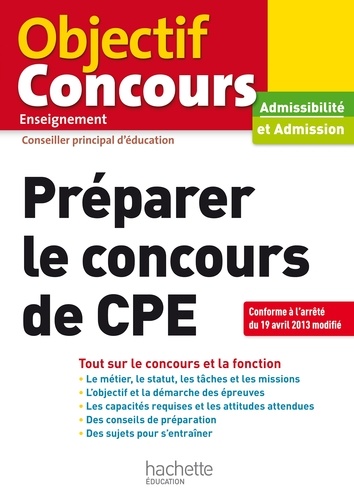 Préparer Le Concours De CPE  Edition 2016
