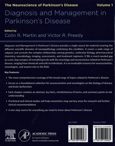 Diagnosis and Management in Parkinson's Disease: The Neuroscience of Parkinson's. Volume 1