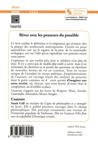 Rêver, réveiller avec les penseurs du possible